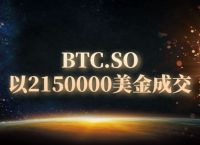 飞付科技天使投资者吉哥家族与数十家区块链企业联合收购btc.so域名