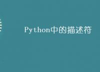 Python中的描述符