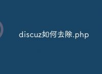 discuz如何去除.php