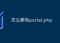 怎么修改portal.php