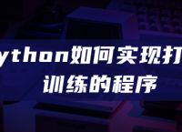 Python如何实现打字训练的程序