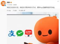 淘宝官宣今日起支持使用微信支付