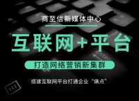 商至信新媒体用好“互联网+平台”打造“网络营销”新集群