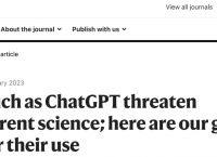 Nature新规：用ChatGPT写论文可以，列为作者不行