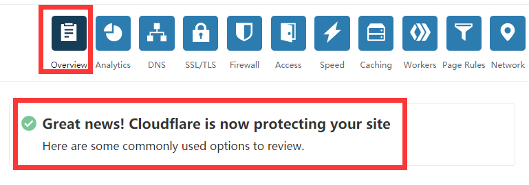 Gread news！Cloudflare is now protecting your site.png