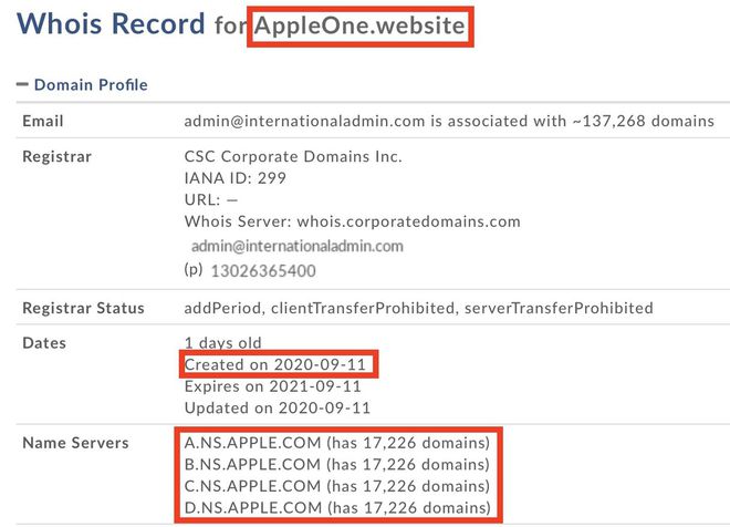 苹果注册大量「Apple One」域名.jpg