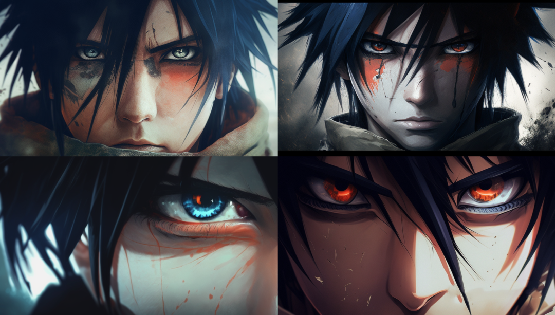 Naruto, Sasuke Uchiha, close-up, anime, dramatic.png
