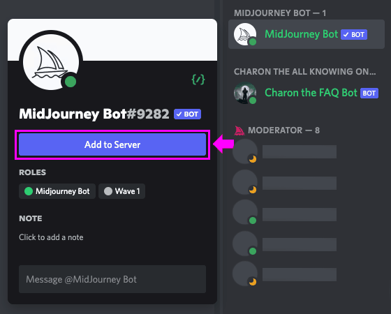 从用户列表中选择 Midjourney Bot.png