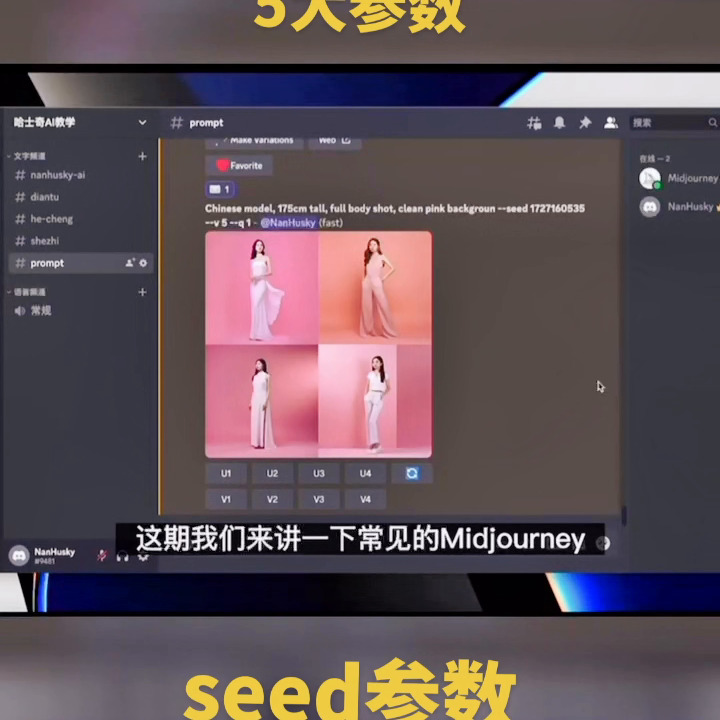 Midjourney系统教程，seed参数是什么#midjourney