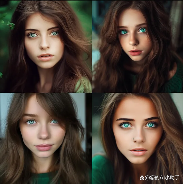一个棕色头发和绿色眼睛的漂亮女孩--s 100.png