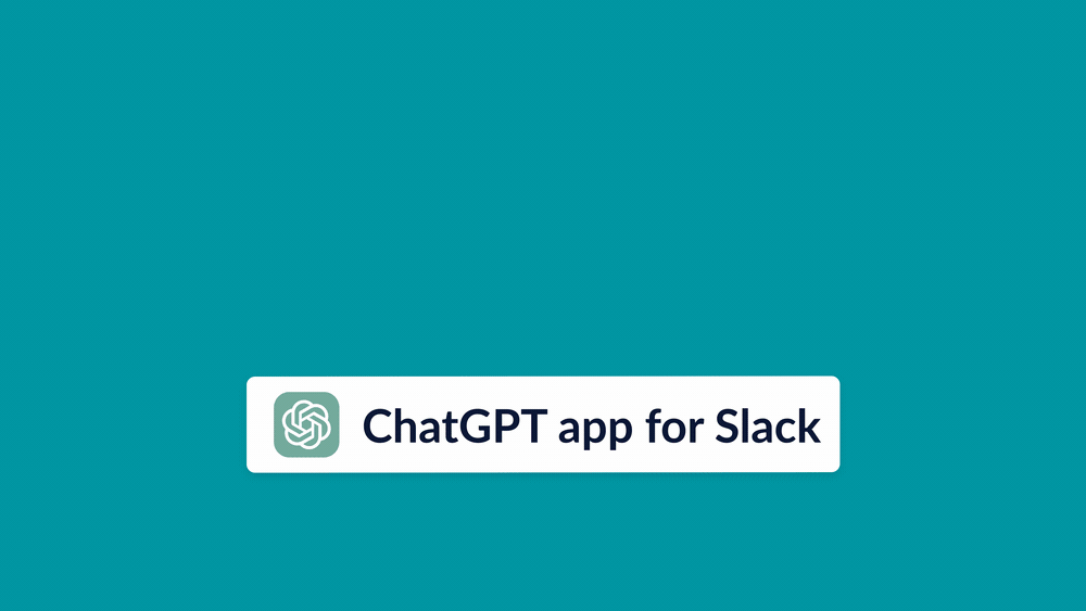 Slack中的ChatGPT应用界面.gif