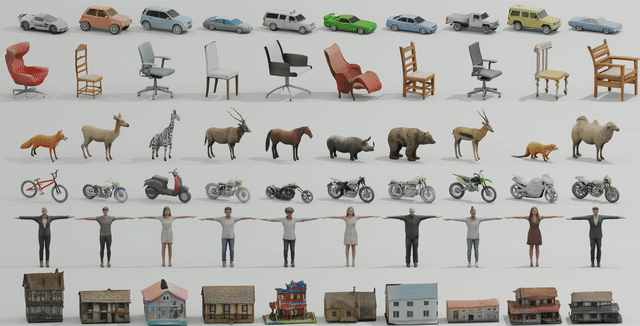 英伟达推出的GET3D.gif 英伟达推出的GET3D.gif