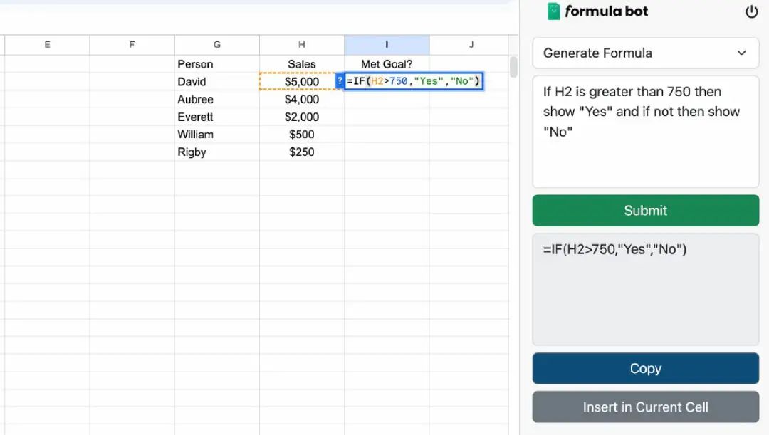 Formulabot是一个AI表格处理网站，它直接把文字描述转化成excel公式.jpg