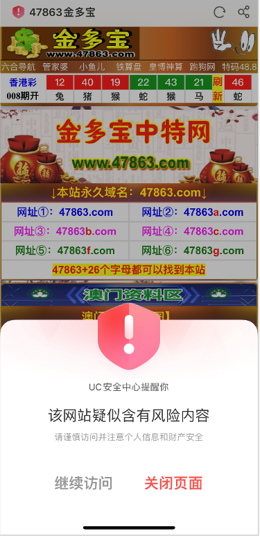 以更醒目的阻断式弹窗的方式提示网址风险.png