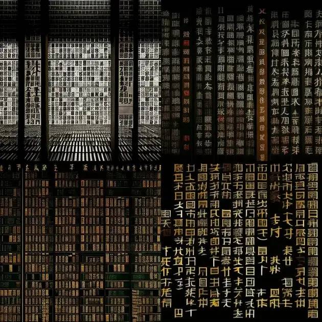 Chinese words, Calligraphy , by Andreas Gursky.jpeg